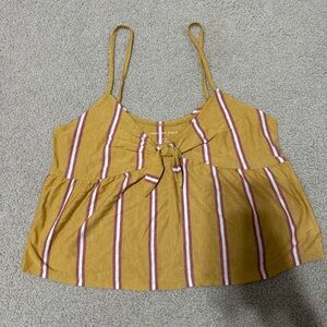 American Eagle Outfitters Yellow Striped Camisole